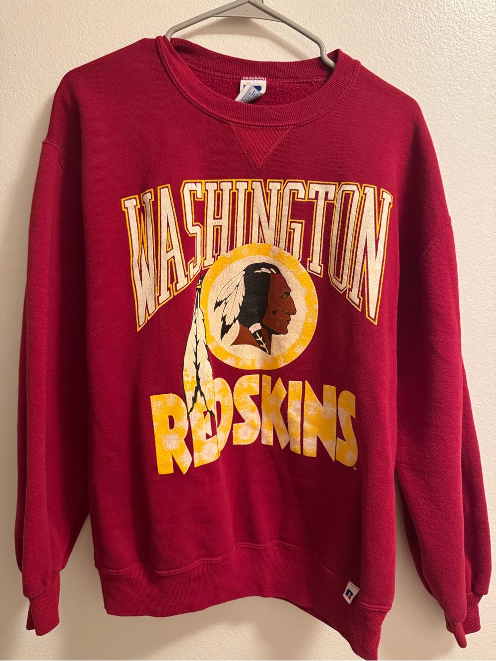 Washington Redskins Vintage Style Crewneck Sweatshirt - Burgundy(Red)/Gold